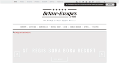 Desktop Screenshot of deluxe-escapes.com